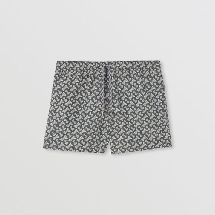 Burberry Burberry Monogram Print Drawcord Swim Shorts, Size: L