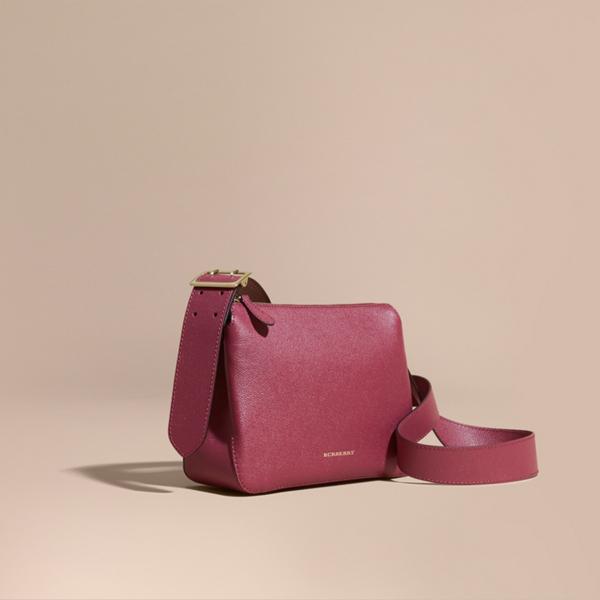 Burberry Buckle Detail Leather Crossbody Bag