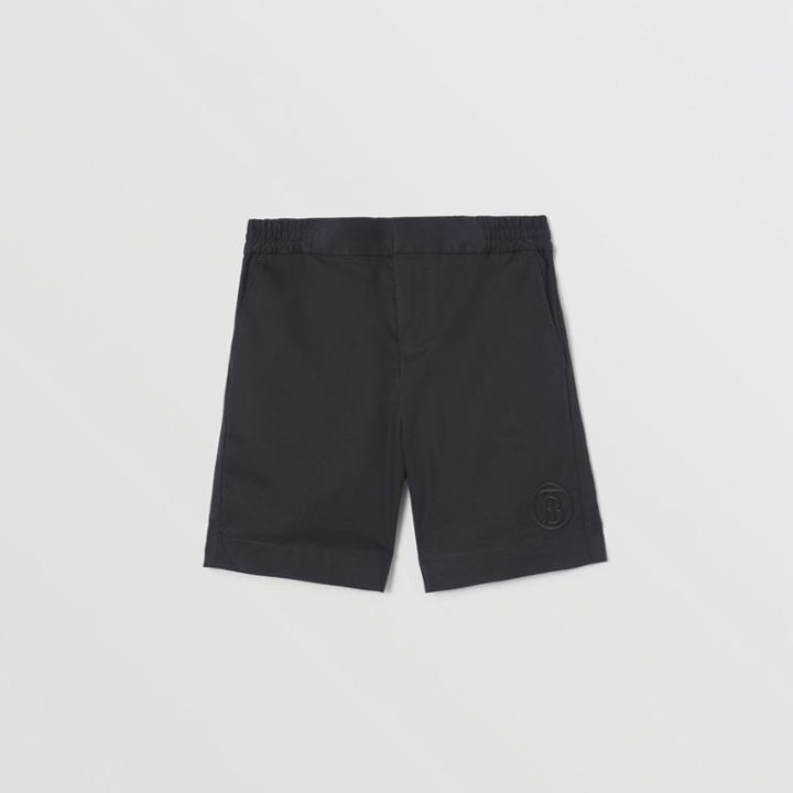 Burberry Burberry Childrens Monogram Motif Cotton Twill Chino Shorts, Size: 12y