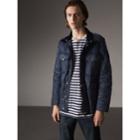 Burberry Burberry Diamond Quilted Field Jacket, Size: S, Blue