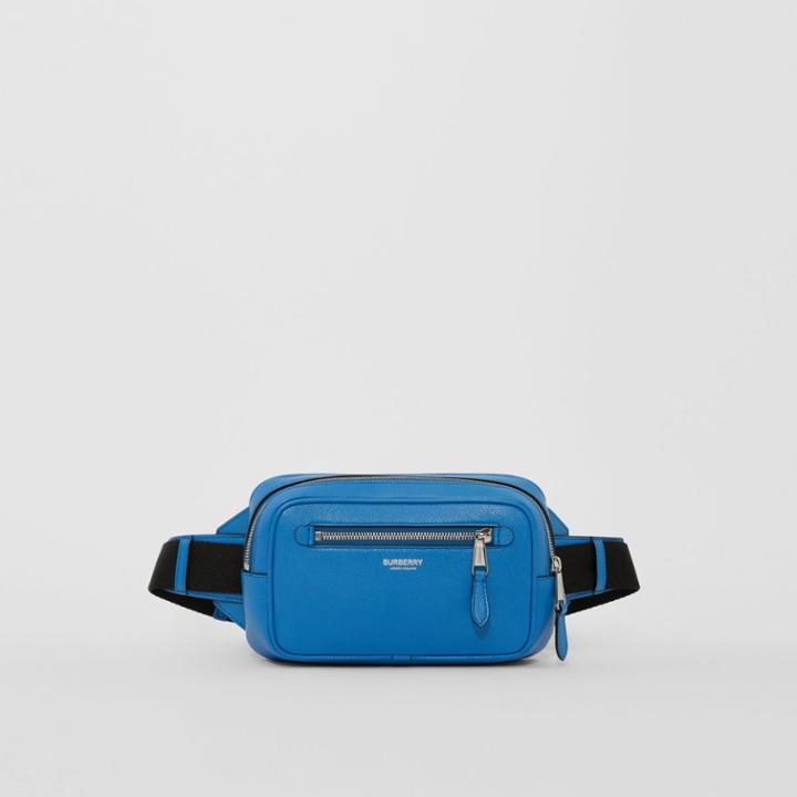 Burberry Burberry Grainy Leather Bum Bag, Blue