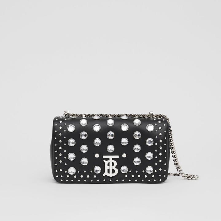 Burberry Burberry Small Embellished Lambskin Lola Bag, Black