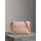 Burberry Burberry Embossed Leather Clutch Bag, Pink