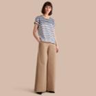Burberry Burberry Breton Stripe Cotton T-shirt, Blue