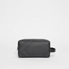 Burberry Burberry London Check And Leather Travel Pouch, Black