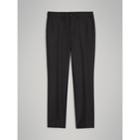 Burberry Burberry Prince Of Wales Wool Tailored Trousers, Size: 10y, Grey