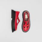 Burberry Burberry Leather T-bar Shoes, Size: 35, Red