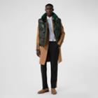 Burberry Burberry Velvet Trim Down-filled Lambskin Puffer Gilet, Dark Pine Green