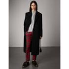 Burberry Burberry Spot And Stripe Print Cotton Tie-neck Shirt, Size: 00