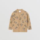 Burberry Burberry Childrens Thomas Bear Print Wool Blend Cardigan, Size: 12y
