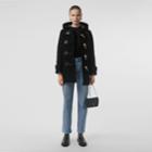 Burberry Burberry Wool Blend Duffle Coat, Size: 04, Black