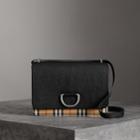 Burberry Burberry The Medium Vintage Check And Leather D-ring Bag, Black