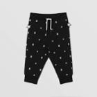 Burberry Burberry Childrens Star And Monogram Motif Cotton Jogging Pants, Size: 2y, Black