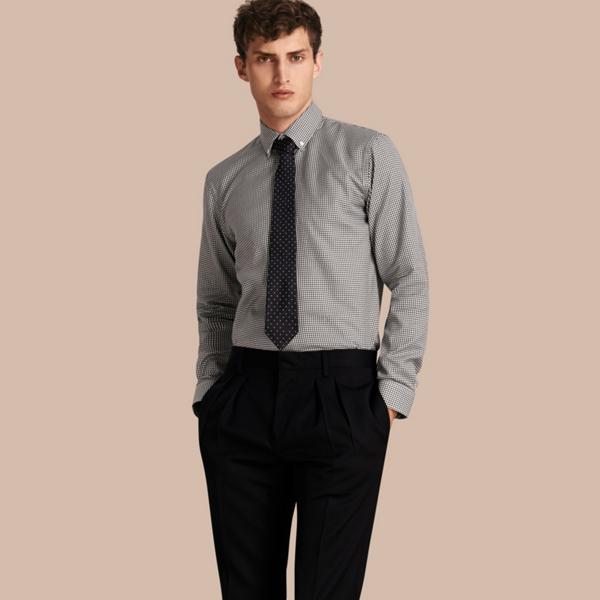 Burberry Modern Fit Button-down Collar Check Cotton Shirt