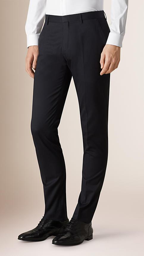 Burberry Slim Fit Cotton Trousers