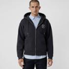 Burberry Burberry Embroidered Logo Jersey Hooded Top, Size: Xl, Blue