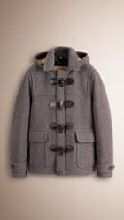 Burberry Wool Detachable Hood Duffle Jacket