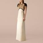 Burberry Burberry Floor-length Silk Satin Dress, Size: 40, White