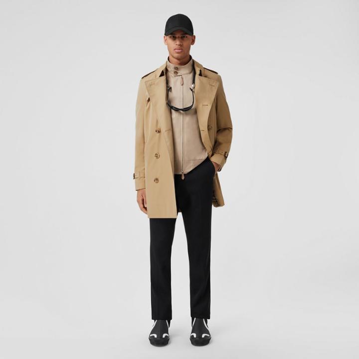 Burberry Burberry The Short Wimbledon Trench Coat, Size: 46, Honey