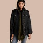 Burberry Burberry Buckle Detail Technical Field Jacket, Size: Xl, Black