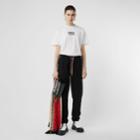 Burberry Burberry Embroidered Logo Cotton Trackpants, Size: Xxl, Black