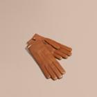 Burberry Burberry Cashmere Lined Lambskin Gloves, Size: 8, Brown