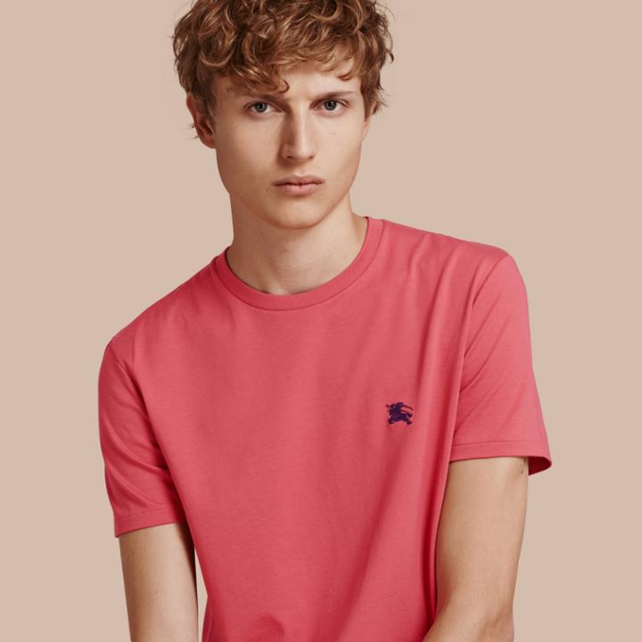 Burberry Burberry Liquid-soft Cotton T-shirt, Pink