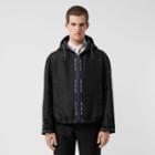 Burberry Burberry Logo Detail Nylon Hooded Jacket, Size: 42, Black