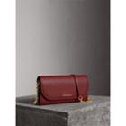 Burberry Burberry Leather Wallet With Chain, Red