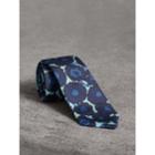 Burberry Burberry Slim Cut Abstract Floral Print Silk Tie