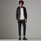 Burberry Burberry Paper-light Lambskin Hooded Jacket, Size: 40, Blue