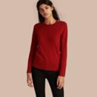 Burberry Burberry Cashmere Sweater With Crested Buttons, Size: Xl, Red
