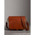 Burberry Burberry The Square Satchel In Bridle Leather, Brown