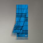Burberry Burberry Overdyed Exploded Check Cashmere Scarf, Blue