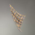 Burberry Burberry Scribble Check Cotton Scarf, Size: Os, Yellow