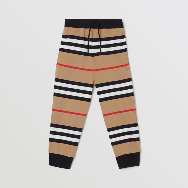 Burberry Burberry Childrens Icon Stripe Cotton Trackpants, Size: 4y