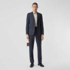 Burberry Burberry Slim Fit Prince Of Wales Check Wool Suit, Size: 50r, Blue