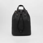 Burberry Burberry Leather Drawcord Backpack, Black