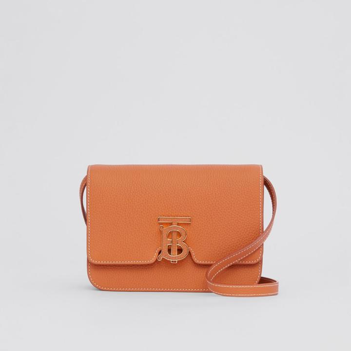 Burberry Burberry Small Topstitched Grainy Leather Tb Bag