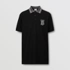 Burberry Burberry Monogram Motif Cotton Piqu Polo Shirt - Unisex, Black