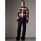 Burberry Burberry Tartan Cashmere Wool Sweater, Size: Xl