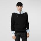 Burberry Burberry Zip Detail Wool Turtleneck Sweater, Size: Xxl, Black