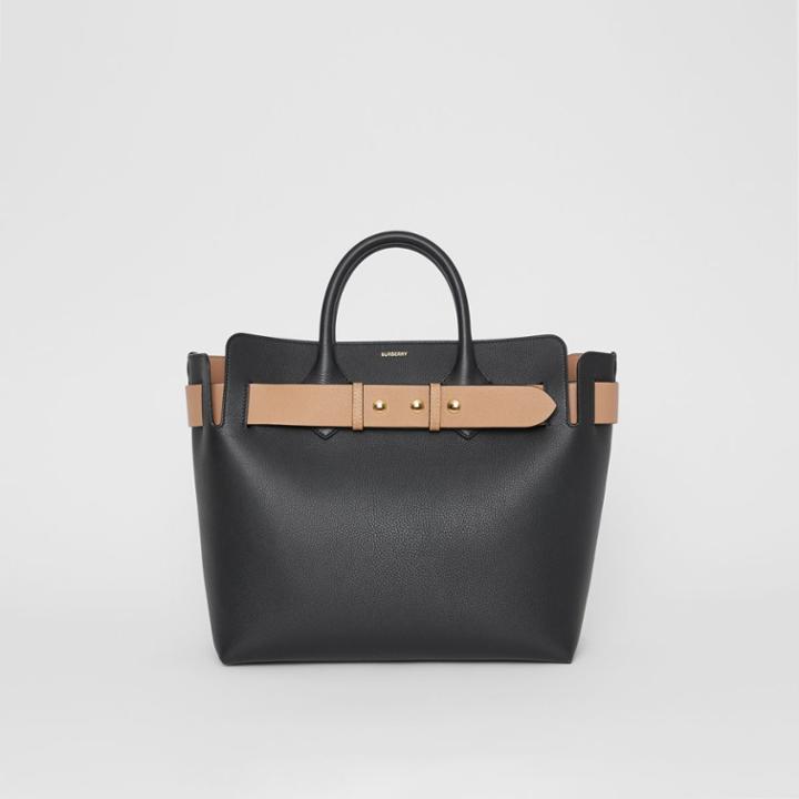 Burberry Burberry The Medium Leather Triple Stud Belt Bag, Black