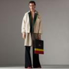 Burberry Burberry Reissued Waxed Cotton Gabardine Car Coat, Size: L, Green
