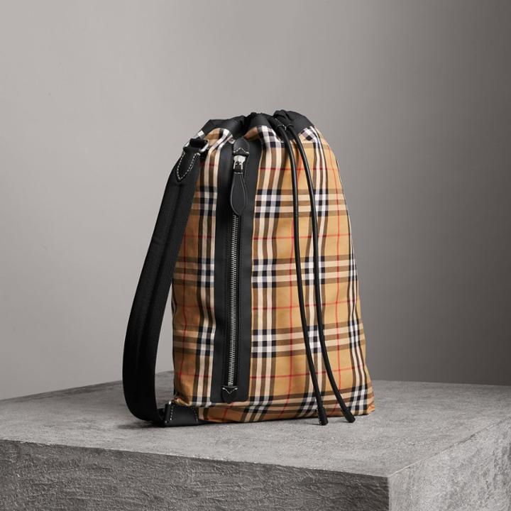Burberry Burberry Medium Vintage Check Cotton Duffle Bag
