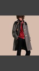 Burberry Double Splittable Wool Blend Duffle Coat