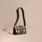 Burberry Burberry The Small Buckle Bag In House Check And Leather, Green