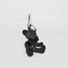 Burberry Burberry Thomas Bear Charm In Leather, Black