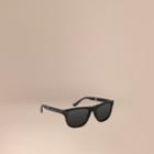 Burberry Burberry Folding Rectangular Frame Sunglasses, Black