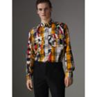 Burberry Burberry Archive Scarf And Check Print Cotton Shirt, Size: Xs